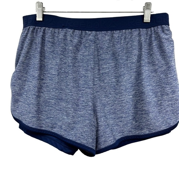 Reebok Running Two-In-One Shorts Navy, Large - Picture 7 of 9